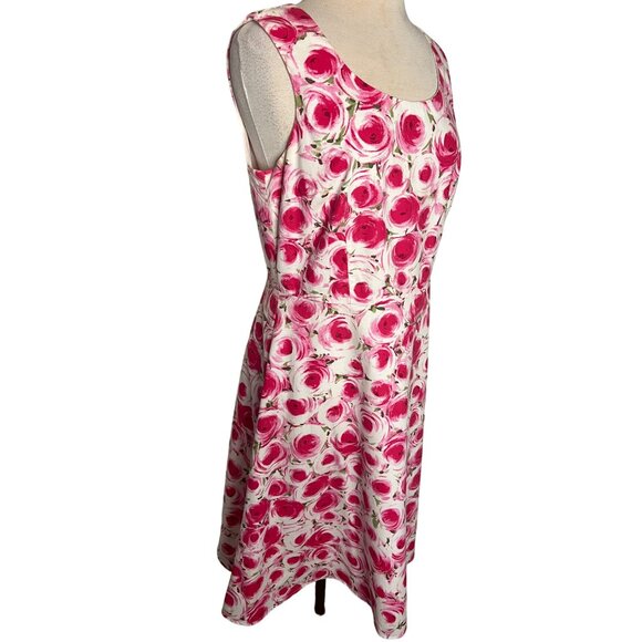 Maggie, London Fit N Flare Dress Size 12 Midi Party Barbie Feminine Y2K - Picture 6 of 10